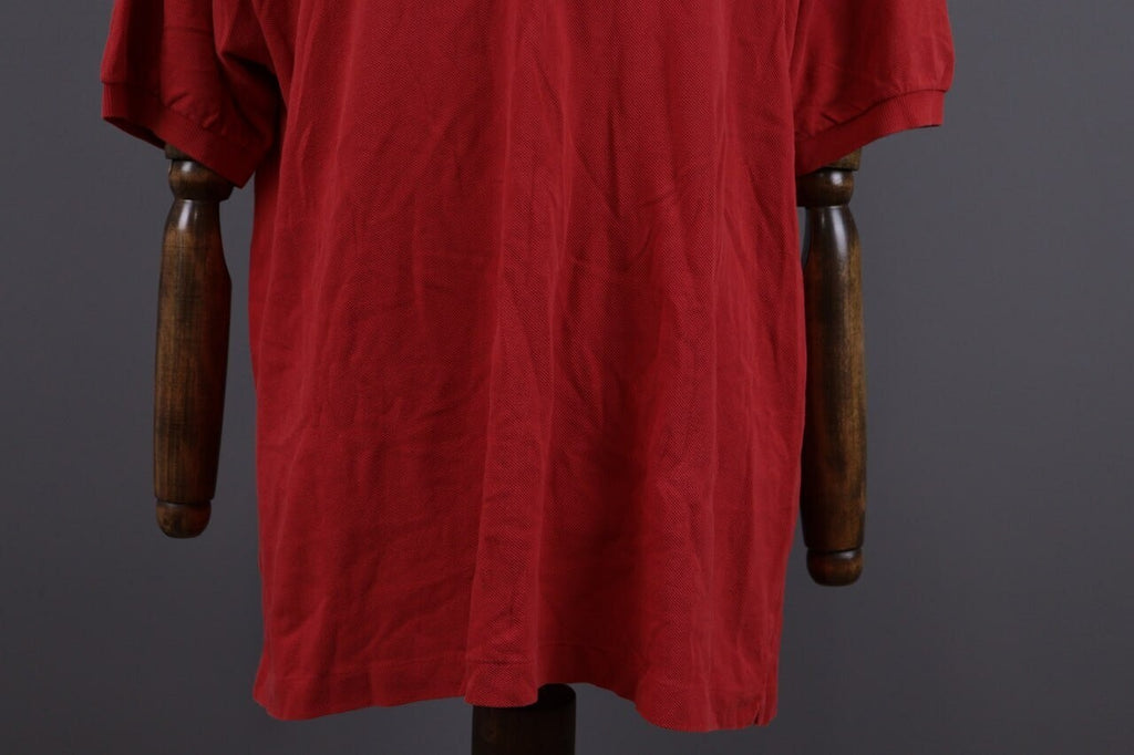 Lacoste Red Summer Men Short Sleeve Polo Shirt – Size 7 XXL
