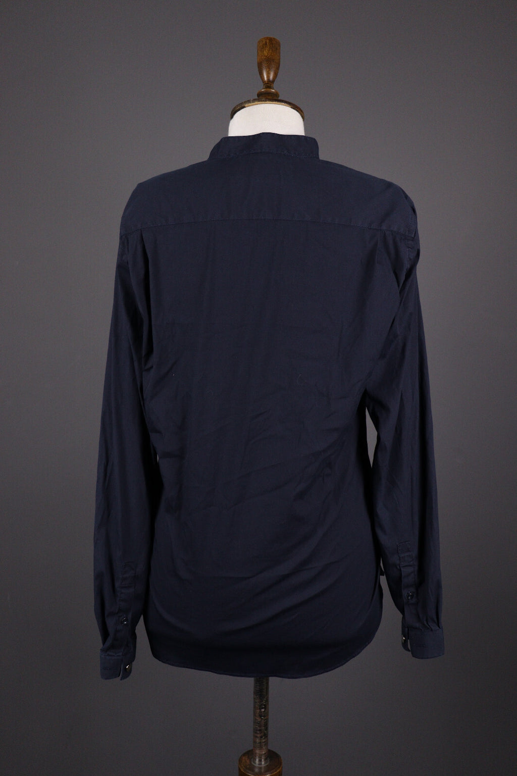 The Kooples Fitted Navy Black Long Sleeve Blouse Shirt – Size M