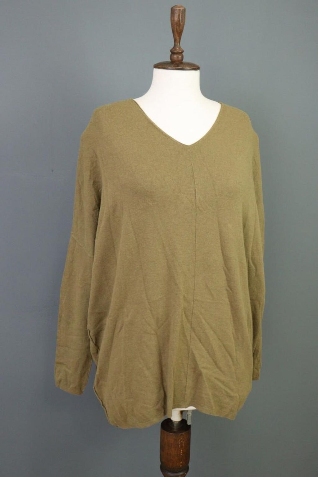 TRANSIT PAR SUCH Green Knit Lagenlook Tunic Sweater – Size 4