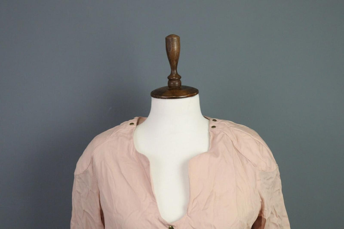 STINE GOYA Pink 3/4 Sleeve Ballon Printed Button Blouse Shirt Top – Size M