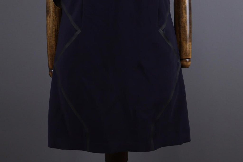 MARITHE FRANCOIS GIRBAUD Blue Tank Shift Midi Dress – Size I 46 / US 7 / F 42 / M