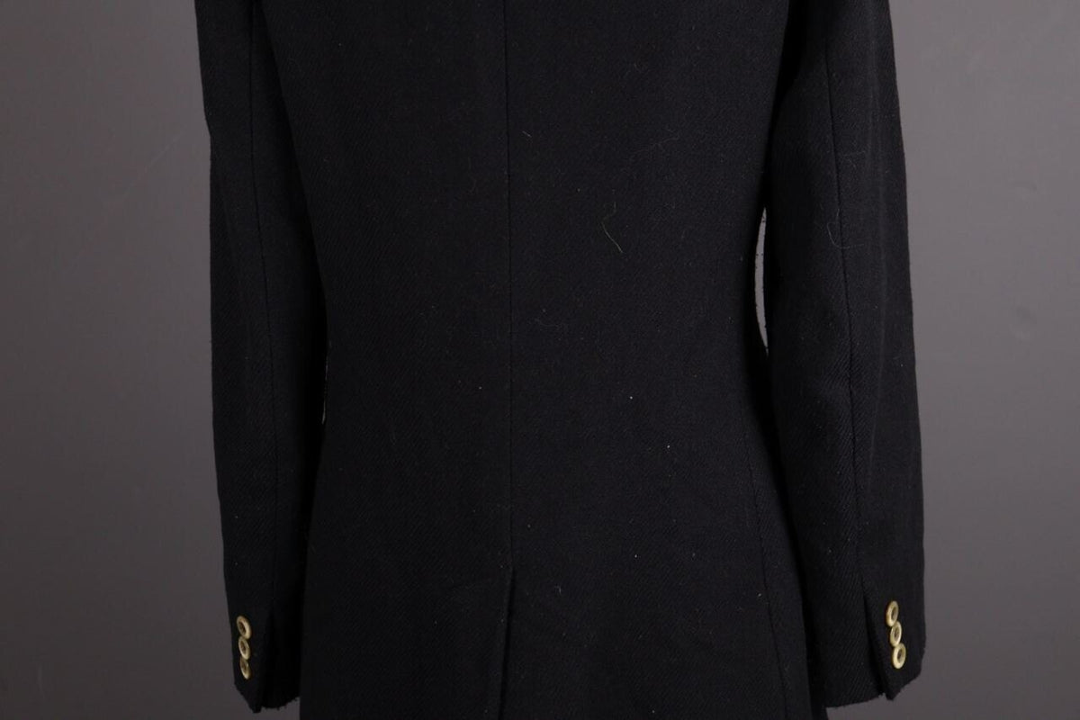WEEKEND MAX MARA Black Multipocket Wool Tweed Coat – Size I 44 / GB 12 / USA 10