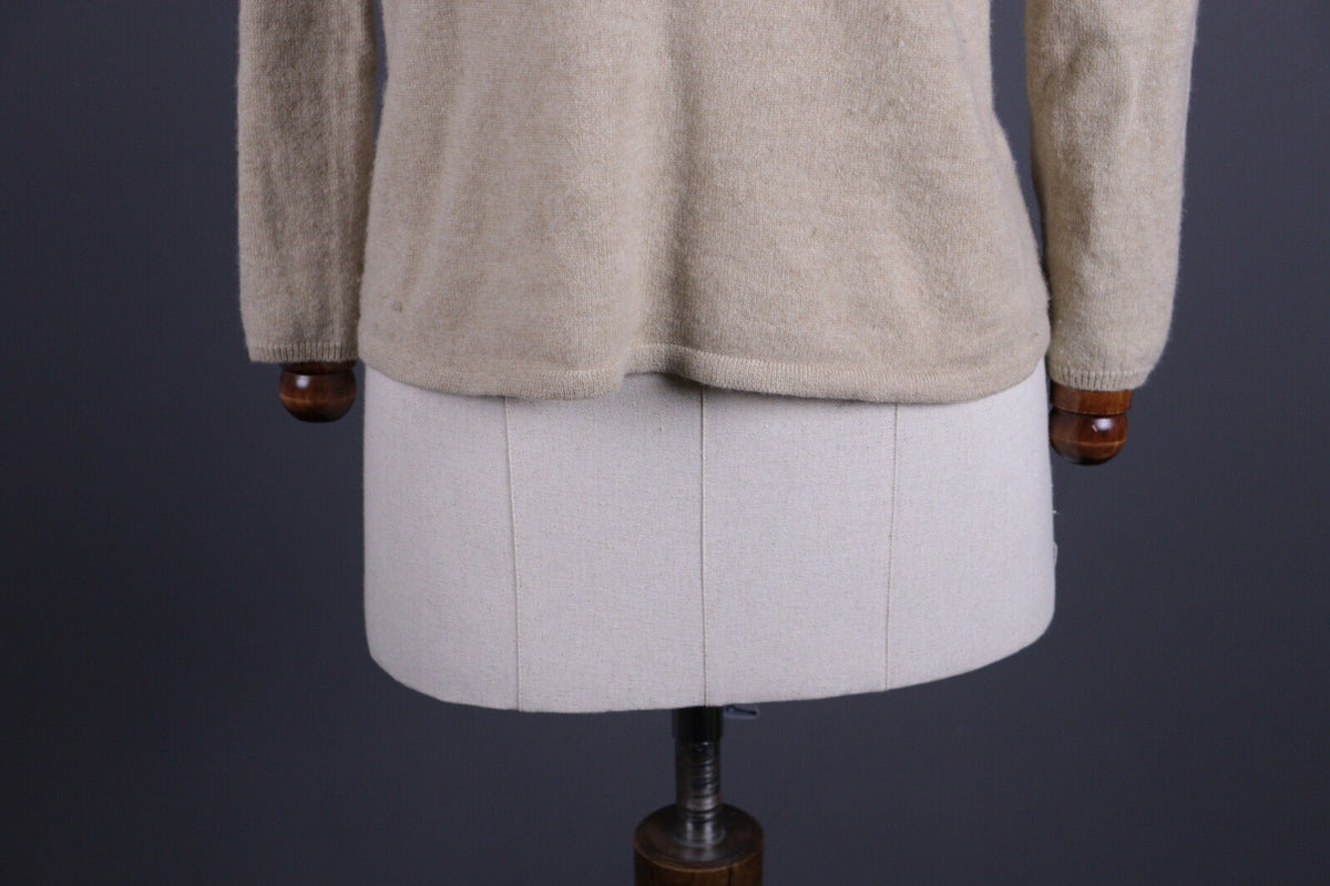 J. Crew Beige Knit 100% Italian Cashmere Soft Sweater – Size XXS