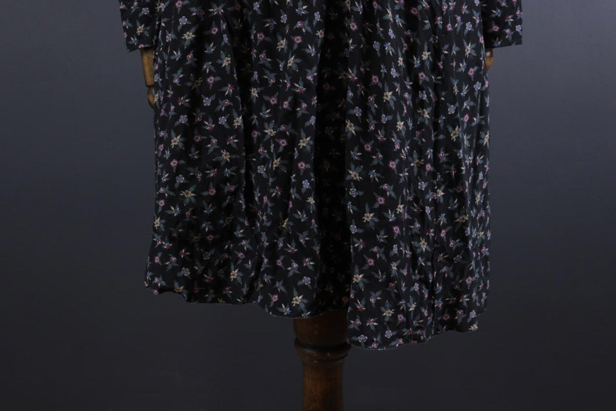 ZADIG & VOLTAIRE Remus Liberty Black Floral Long Sleeve Summer Dress – Size XS