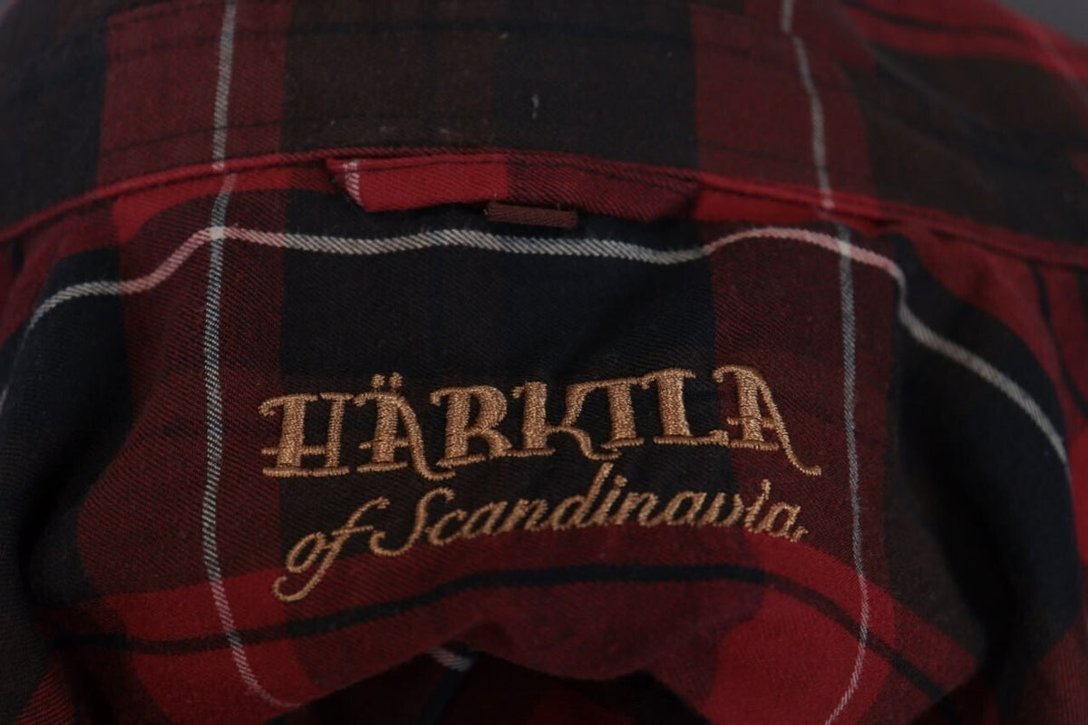 Härkila of Scandinavia Plaid Wool Check Long Sleeve Wool Overshirt Shirt – Size M – Used