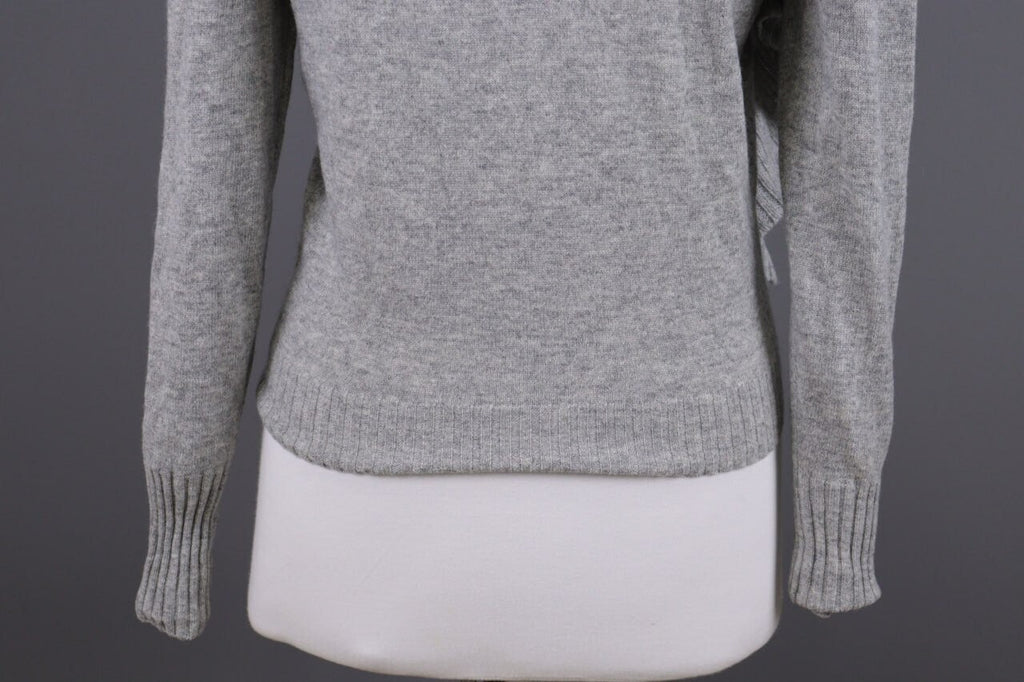 J.Crew 100% Cashmere Gray Knit Cardigan Sweater – Size XS