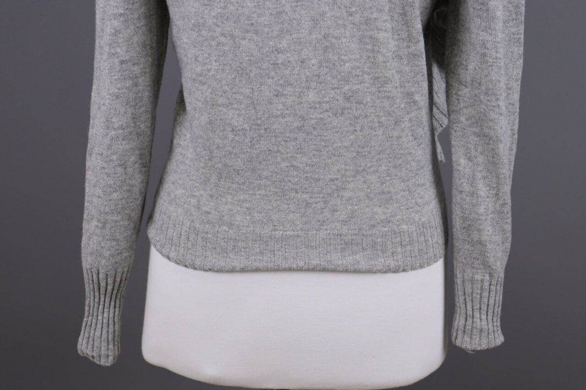 J.Crew 100% Cashmere Gray Knit Cardigan Sweater – Size XS
