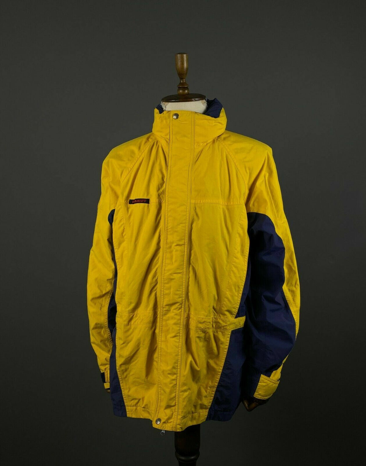 Used Vintage Mammut Recco Yellow Waterproof Ski Jacket – Size XXL