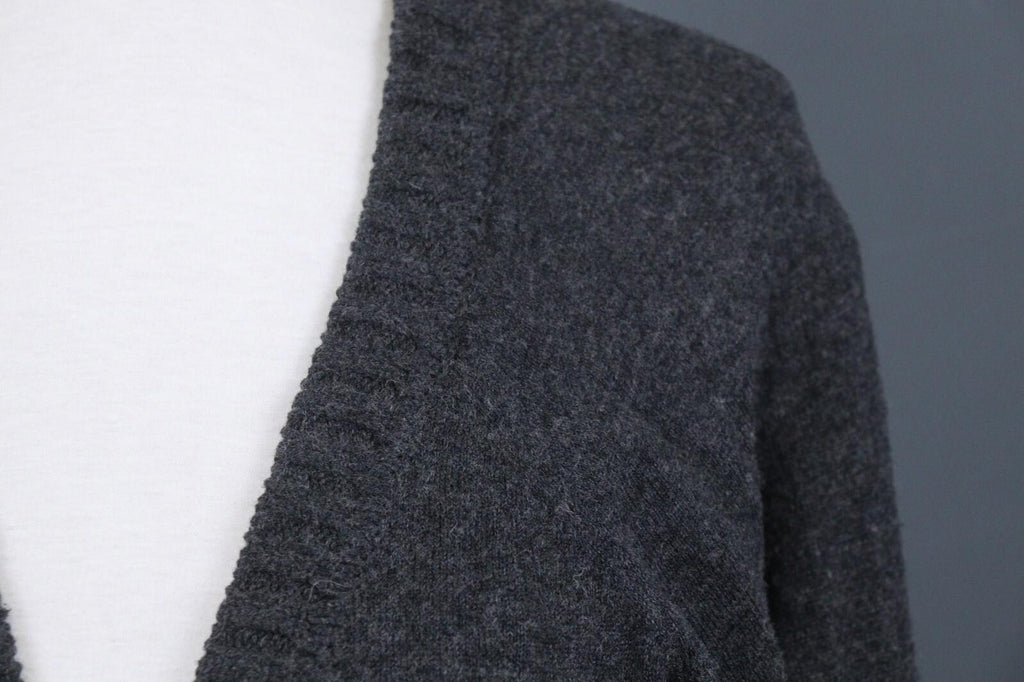 GUDRUN SJODEN Gray Long Sleeve Lagenlook Knit Cardigan Sweater – Size M