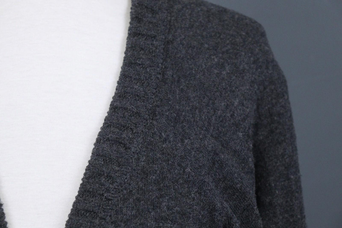 GUDRUN SJODEN Gray Long Sleeve Lagenlook Knit Cardigan Sweater – Size M