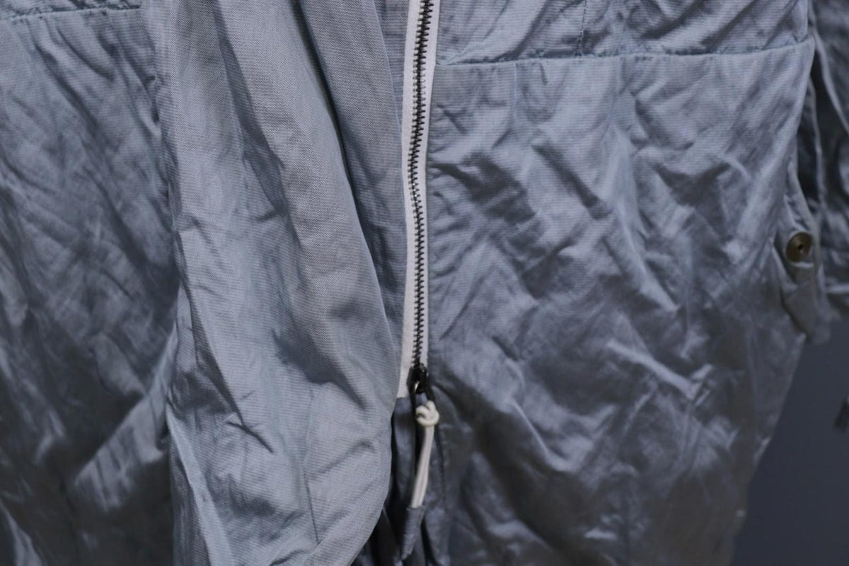ANNETTE GORTZ Gray Collared Long Sleeve Full Zip Windbreaker Rain Coat – Size 42