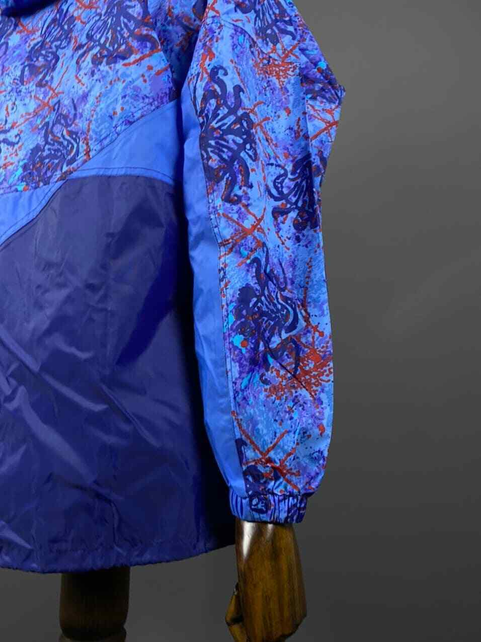 K.WAY PLUS Blue Zip Up Waterproof Windproof Nylon Rainjacket – Men's M