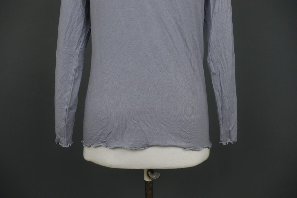 GUDRUN SJODEN Gray Modal Scoop Neck Long Sleeve Pullover Blouse Top – Size M