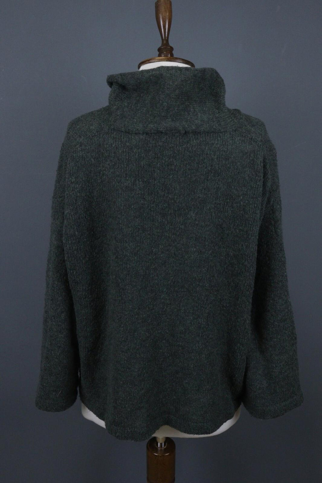 GRIZAS Gray Knit Lagenlook Designer Pullover Sweater – Size L