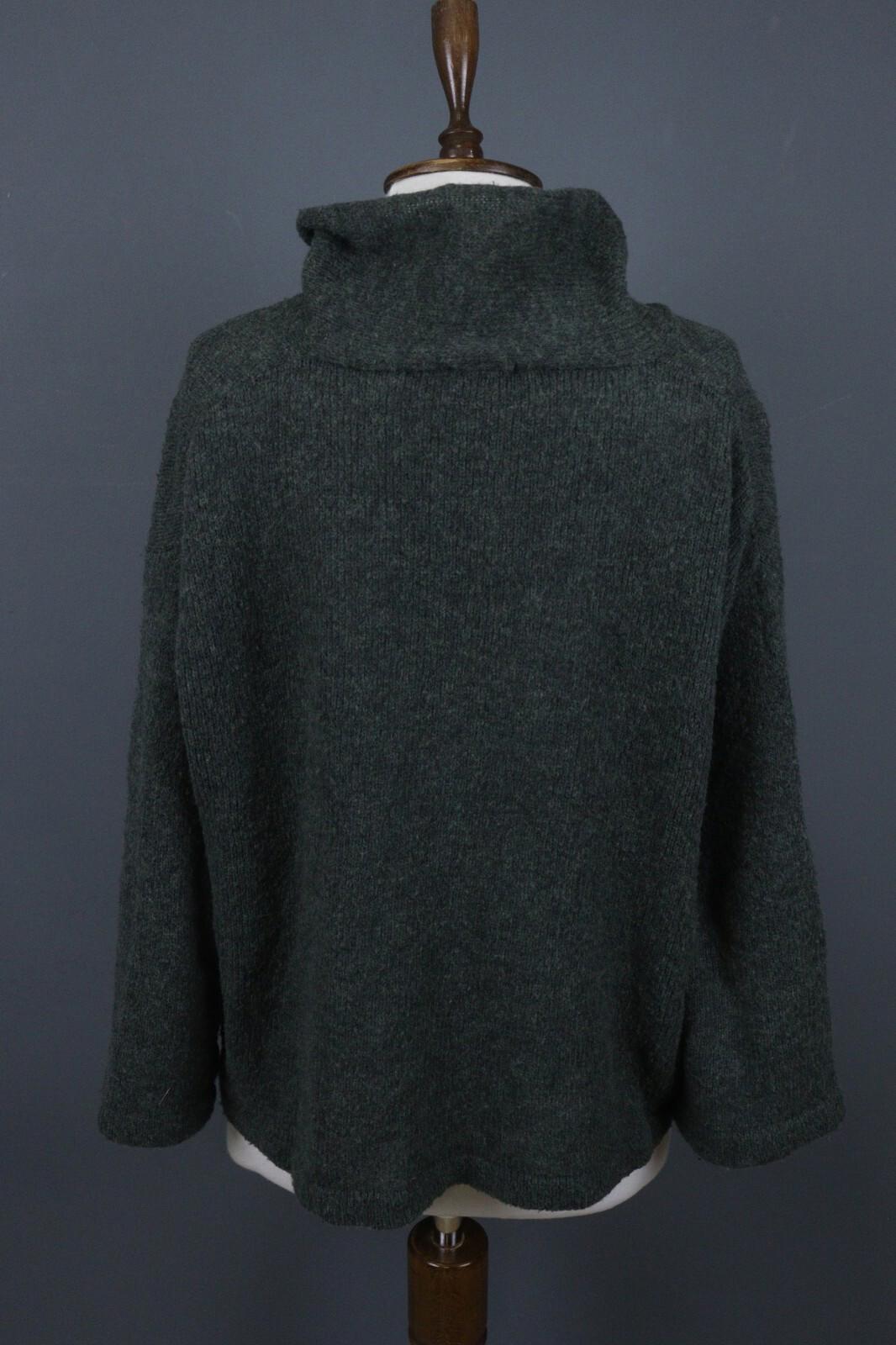 GRIZAS Gray Knit Lagenlook Designer Pullover Sweater – Size L