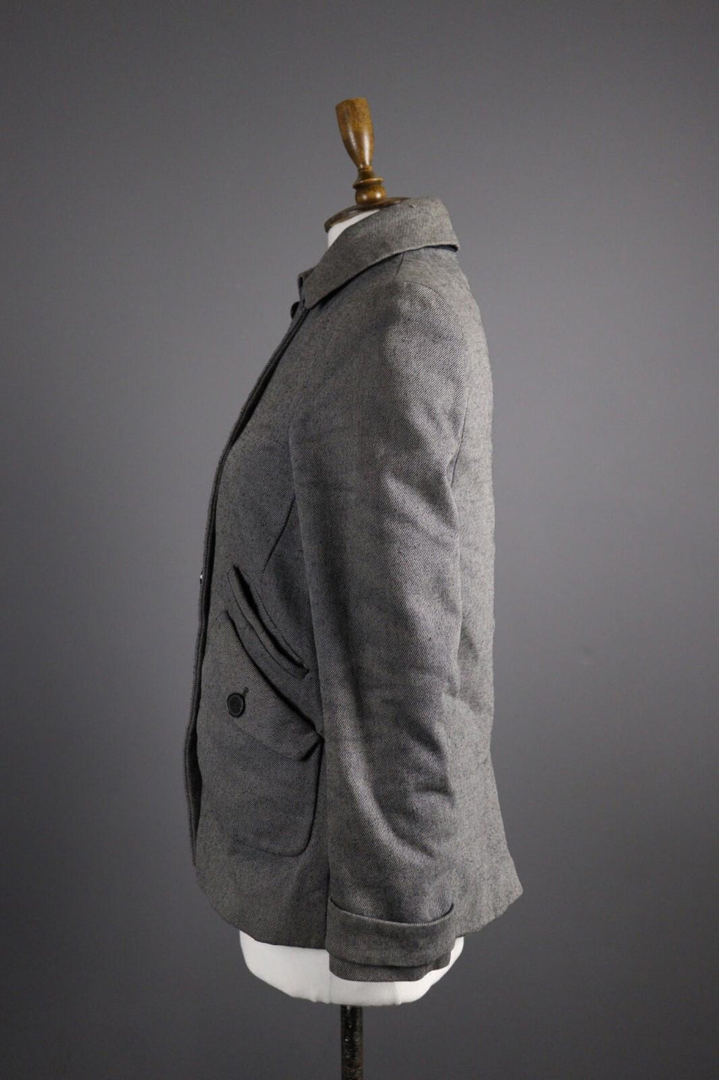 LACOSTE Wool Multipocket Double Breasted Pea Coat Jacket – Size 36