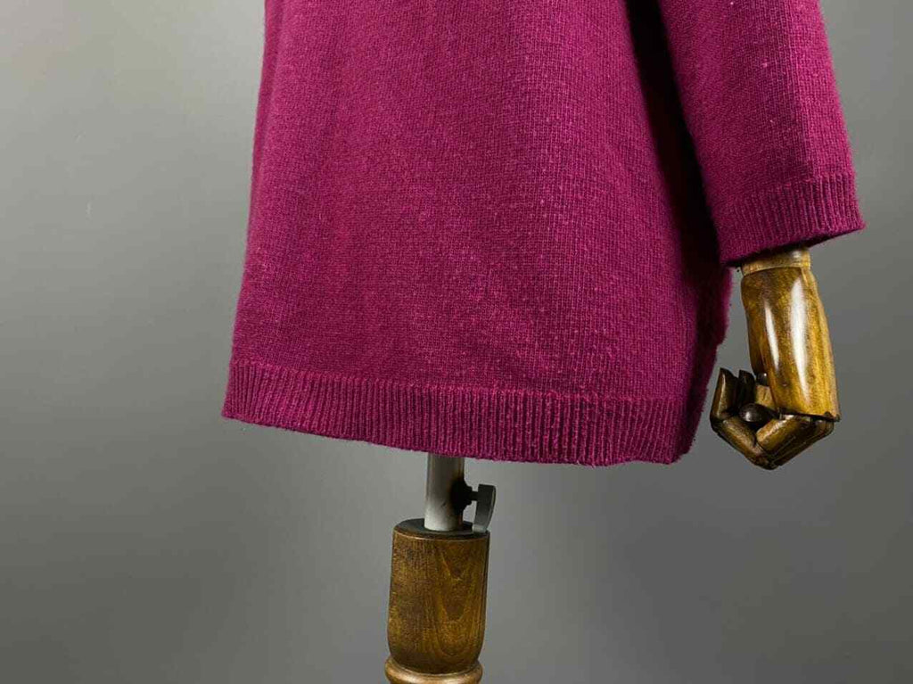 Aspesi Pink 70% Wool 30% Cashmere V-Neck Cardigan Sweater – Women's M