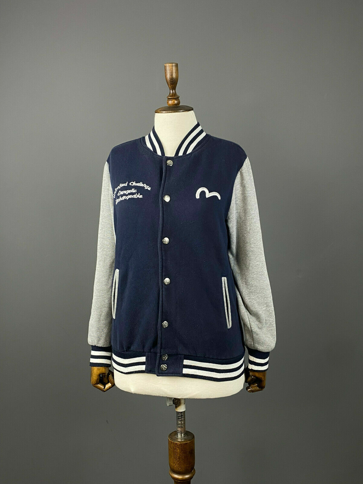 Evisu Limited Custom Made Blue Snap Baseball Jacket – Women's M