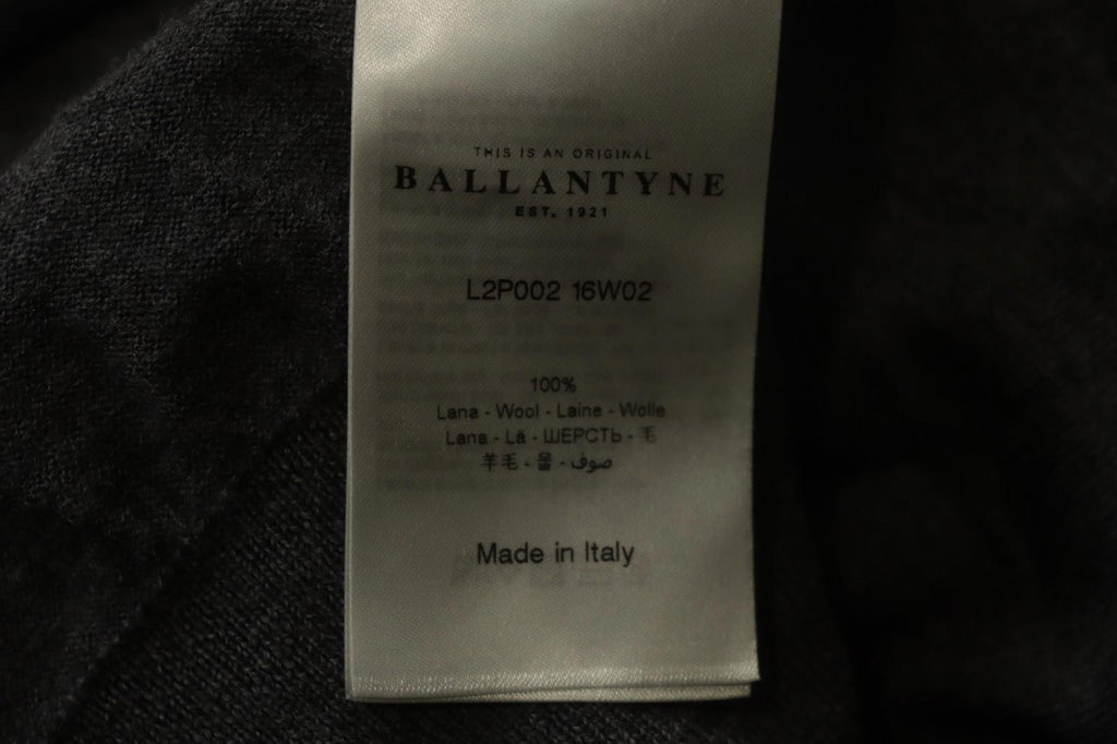 BALLANTYNE Gray 100% Wool High Neck Raglan Sleeve Pullover Sweater – Size M