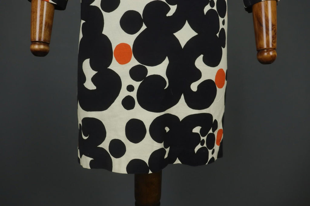 MARIMEKKO SIERRA Multi Patterned Viscose Snap Shoulder Sheath Dress – Size S