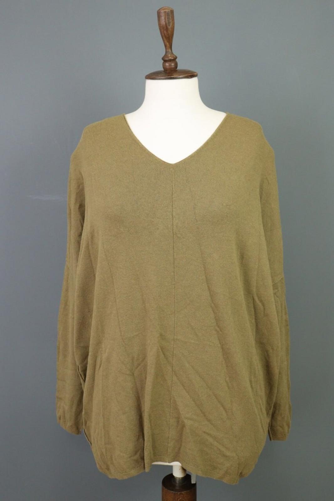TRANSIT PAR SUCH Green Knit Lagenlook Tunic Sweater – Size 4