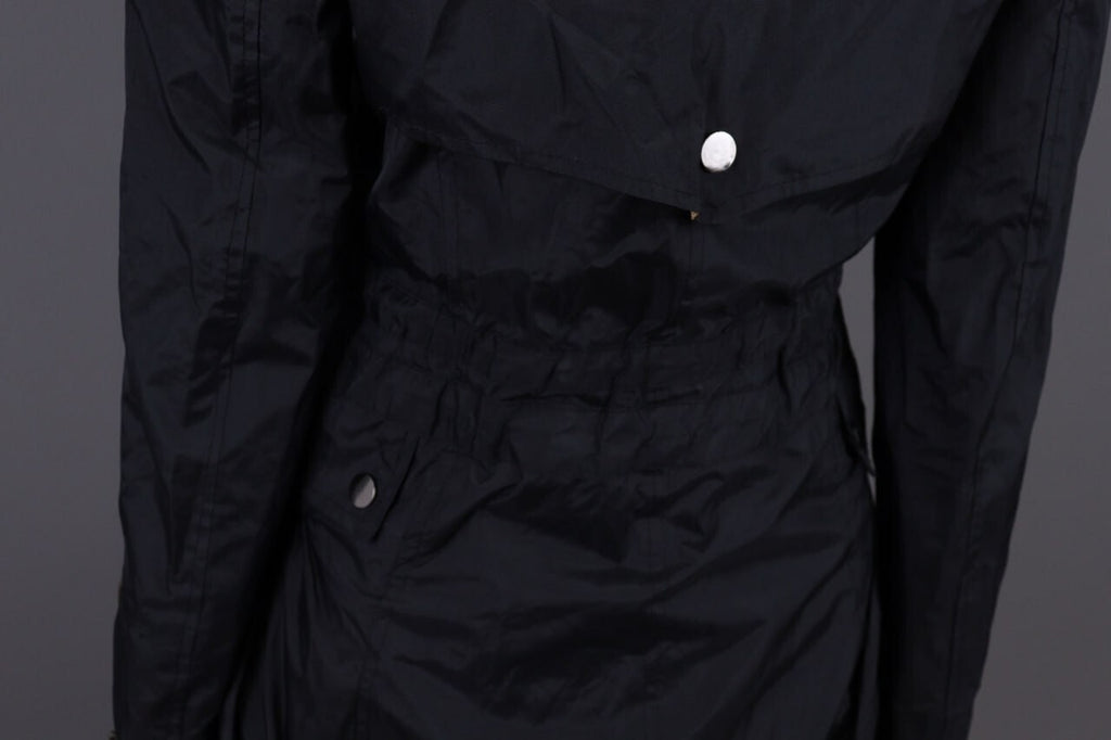 Cop. Copine Black Lagenlook Full Zip Veste Designer Parka Coat Jacket – Size 30