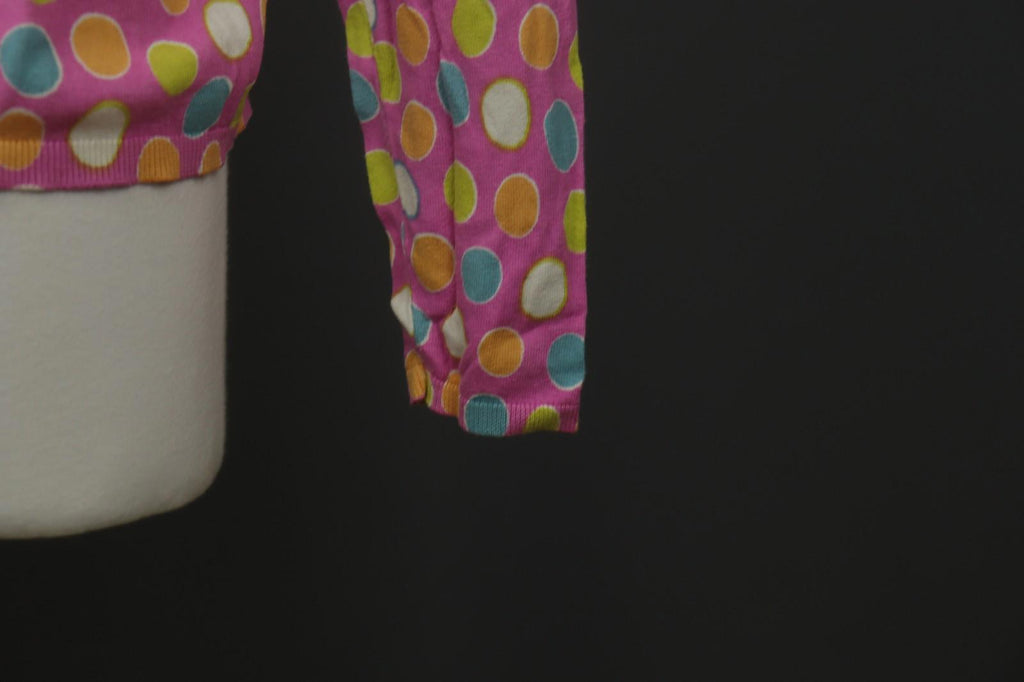GUDRUN SJÖDEN Multi Polka Dot Long Sleeve Button Front Cardigan Sweater – Size M