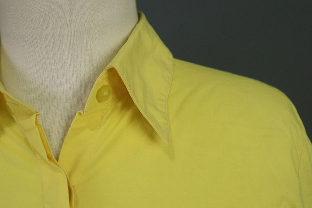 Versace Jeans Couture Button Down Yellow Shirt Vintage – Size Small