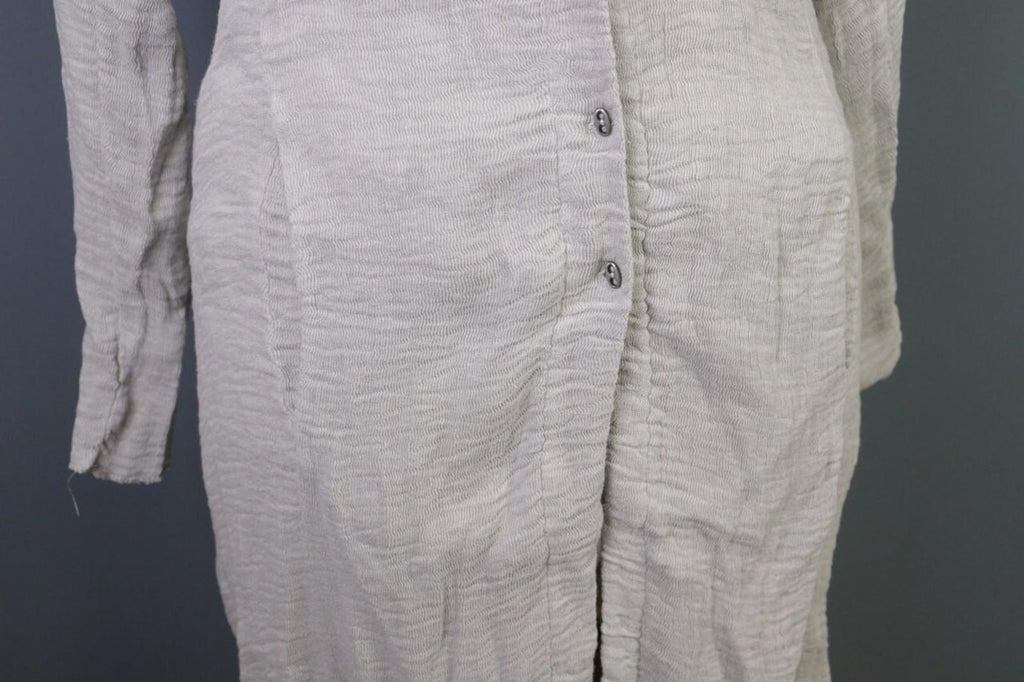 TRANSIT PAR SUCH Gray Linen Lagenlook Long Cardigan Sweater – Size 2