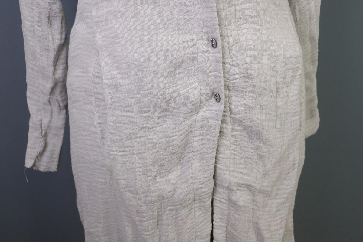 TRANSIT PAR SUCH Gray Linen Lagenlook Long Cardigan Sweater – Size 2