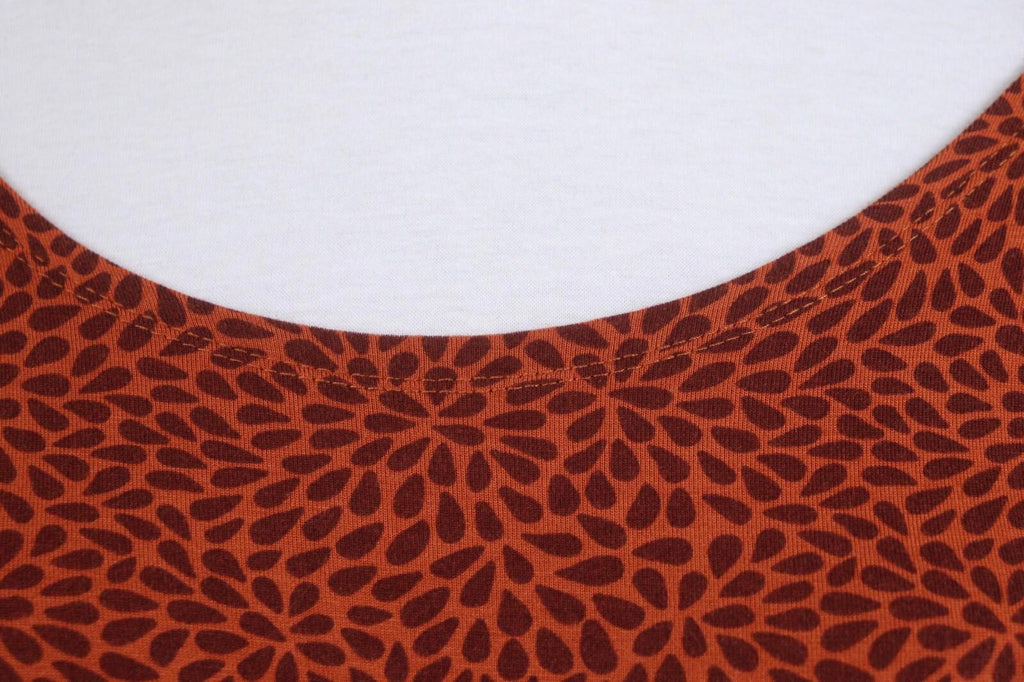 GUDRUN SJODEN Brown Sleeveless Scoop Neck Fit & Flare Dress – Size M