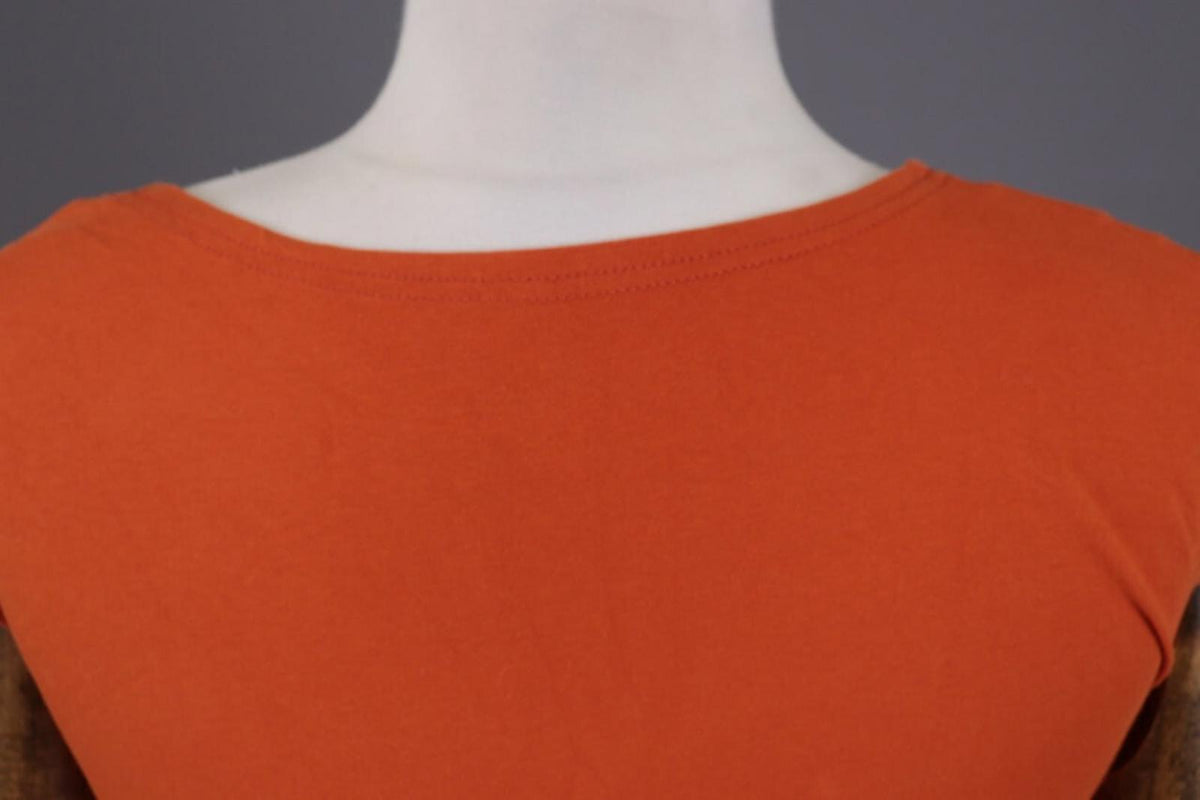 GUDRUN SJODEN Orange Summer A-Lien Tunic Dress – Size S