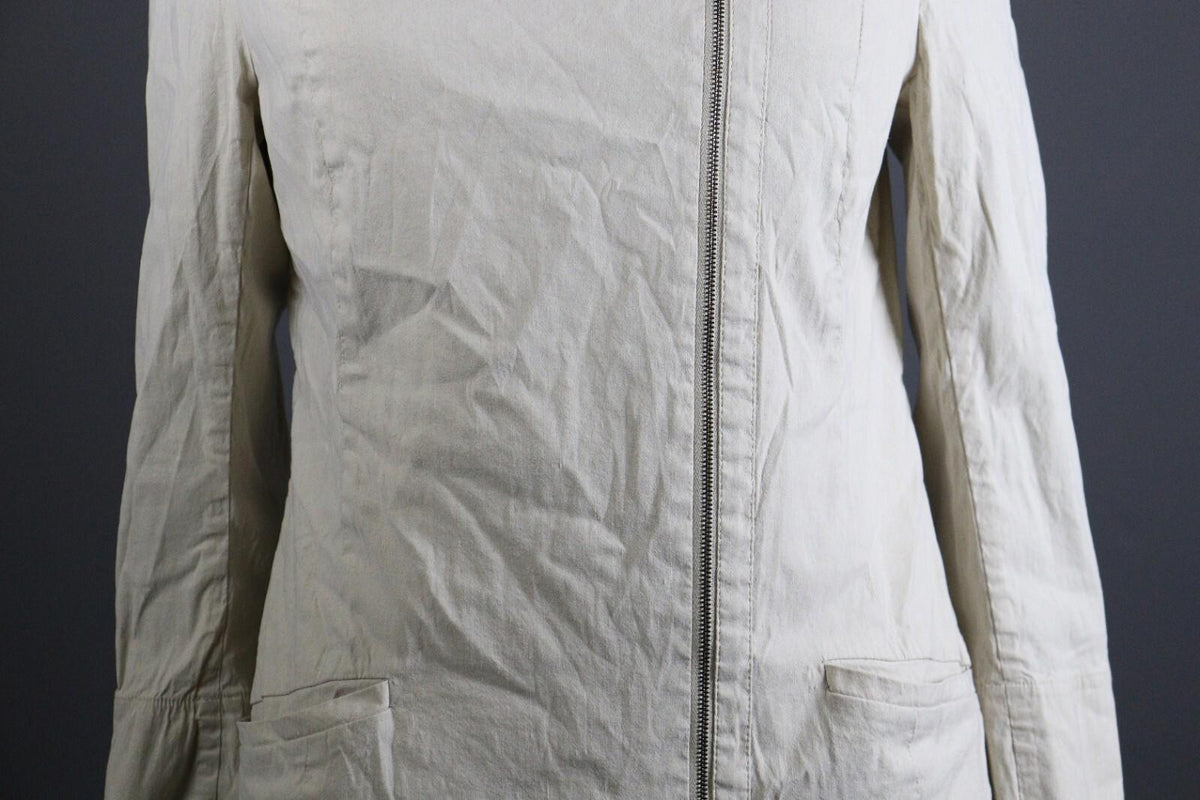 ANNETTE GORTZ Women's Linen Designer Full Zip Blazer Jacket – Size 38
