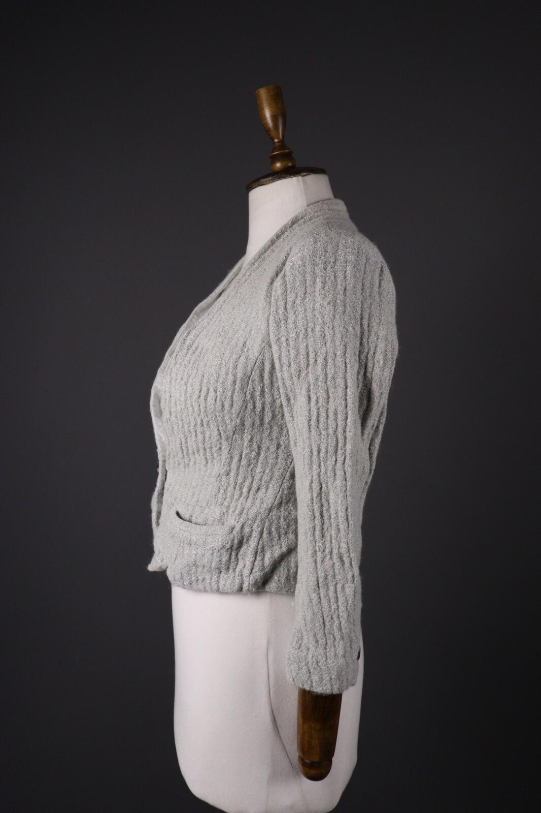 ISABEL MARANT ETOILE Gray Wool Tweed One Button Blazer Jacket – Size 40