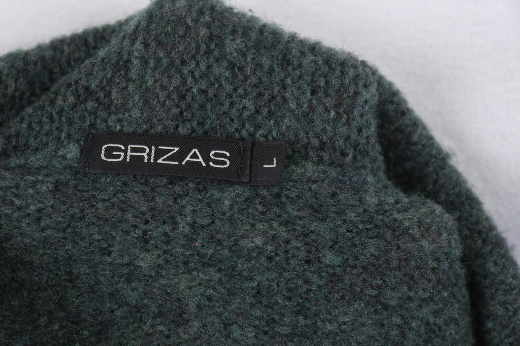 GRIZAS Gray Knit Lagenlook Designer Pullover Sweater – Size L