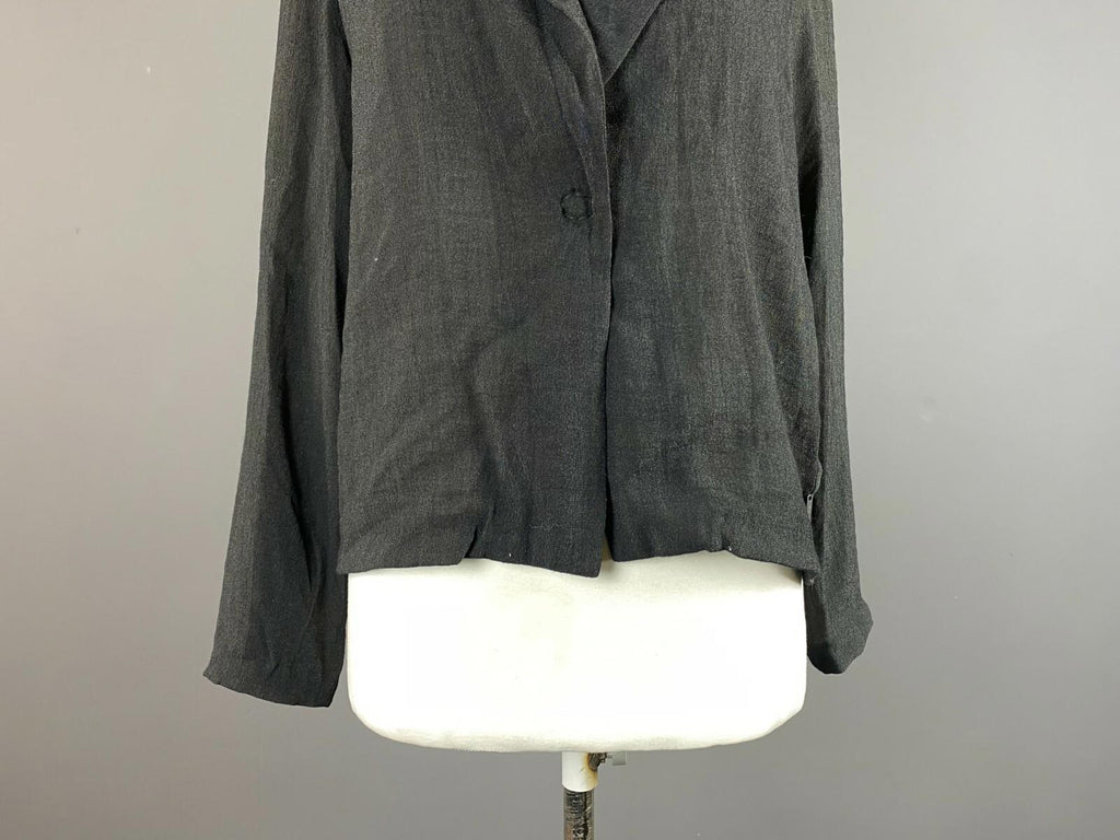 COP COPINE Black Mepris Veste One Button Blazer Jacket – Size 40