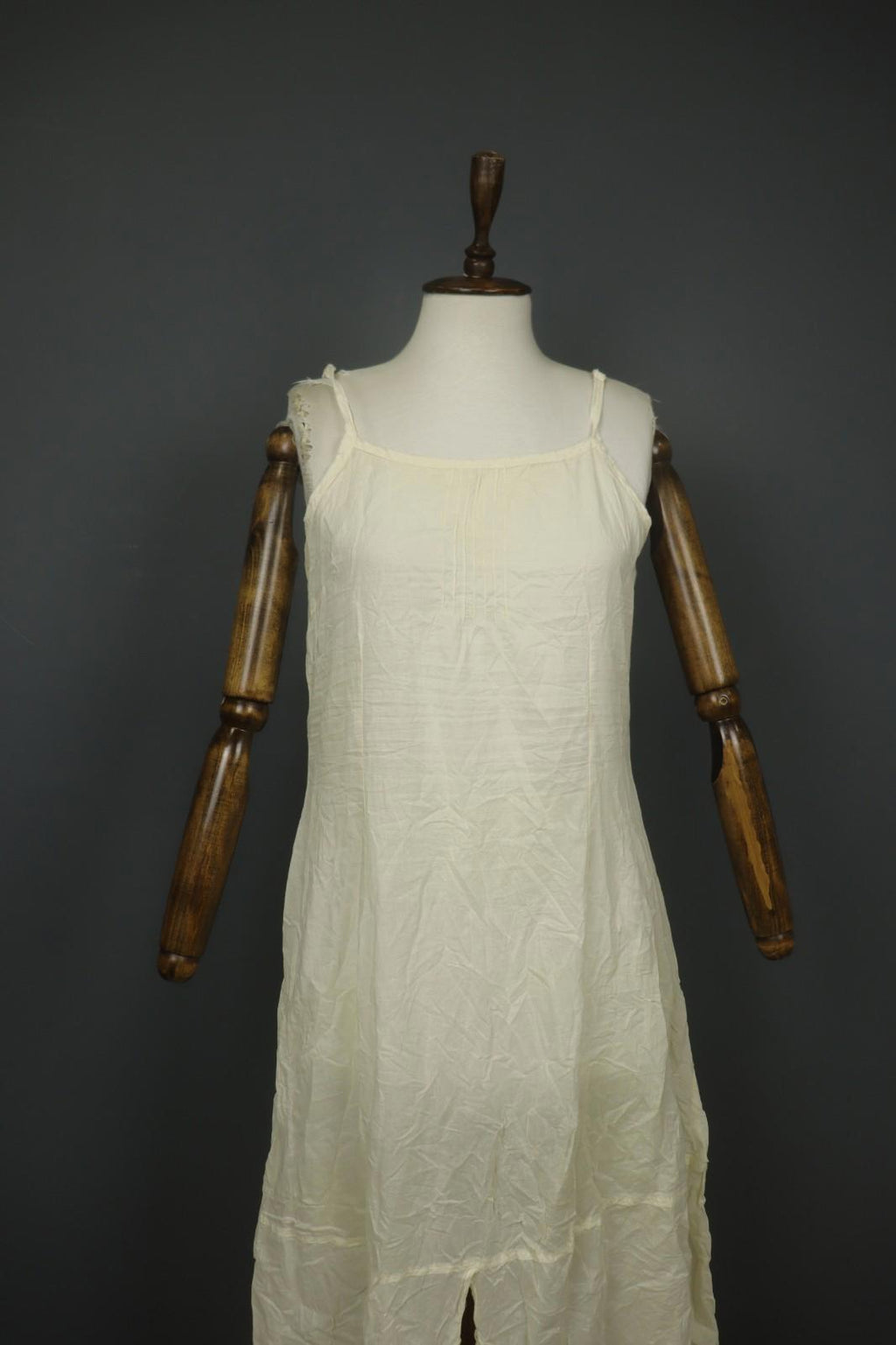 EWA I WALLA Yellow Cotton Spaghetti Strap Lace Hem Partywear Maxi Dress – Size S – Used