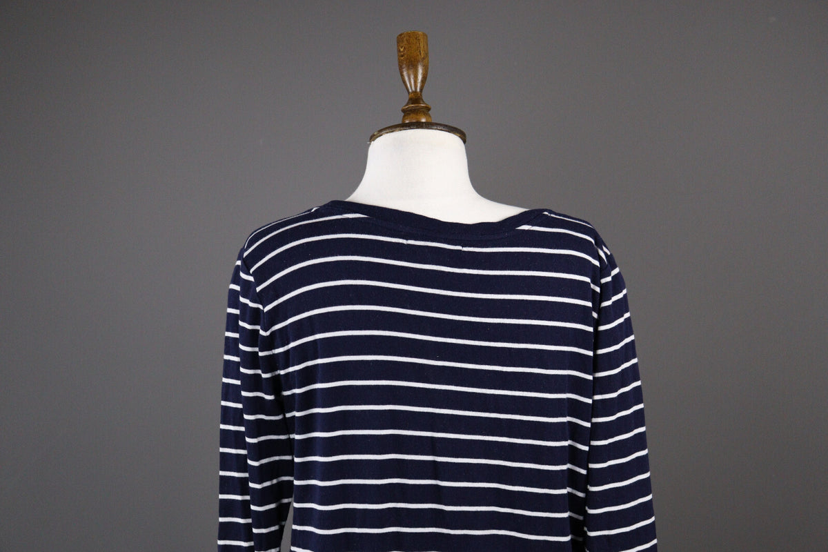 Lauren Ralph Lauren Blue Stripe Long Sleeve Pullover Sweater – Size L