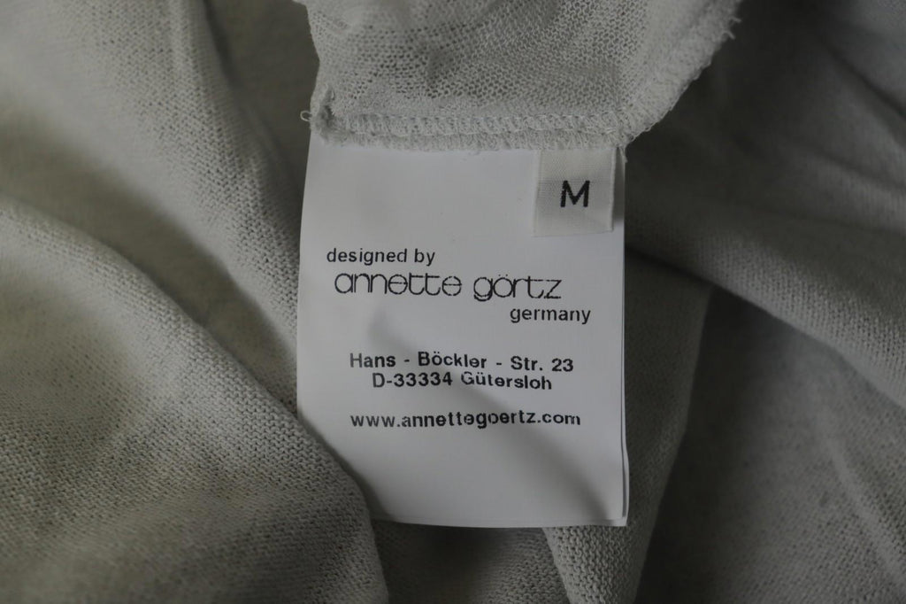 Annette Görtz White Cotton Long Sleeve Regular Fit Full Zip Hoodie – Size M