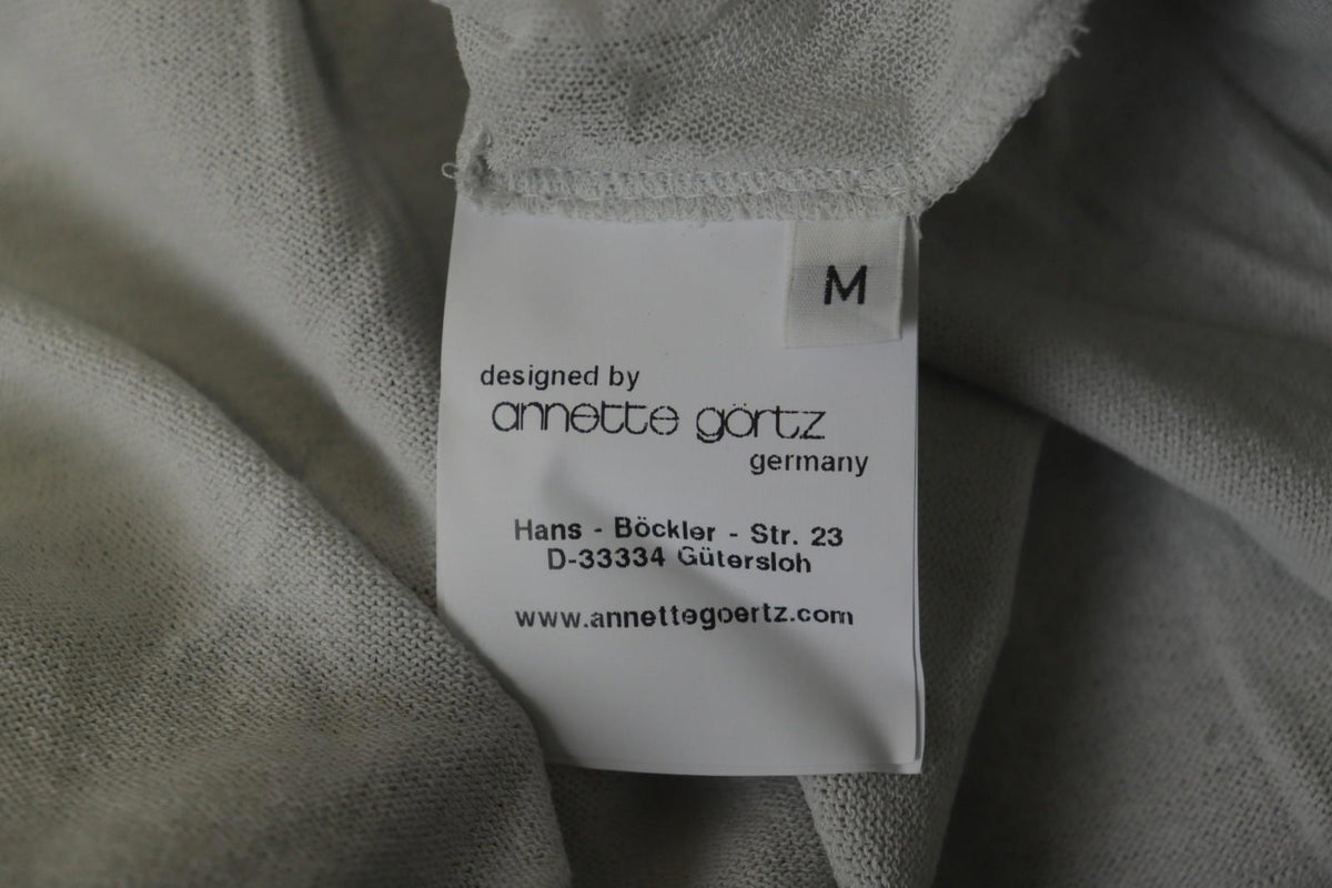 Annette Görtz White Cotton Long Sleeve Regular Fit Full Zip Hoodie – Size M