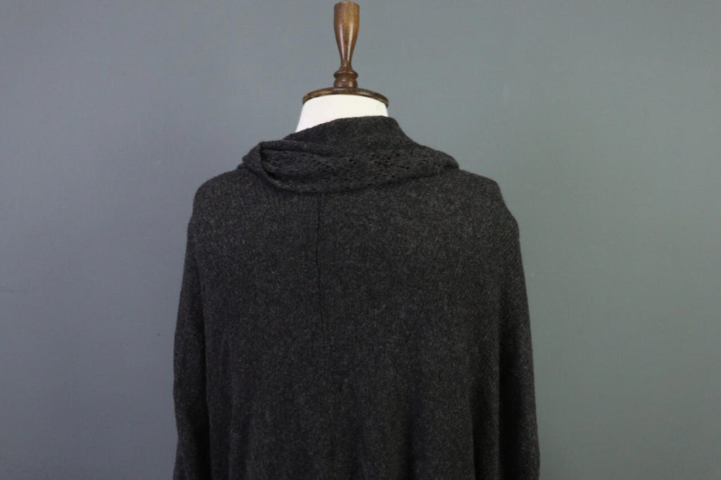 OSKA Gray Lagenlook Obersized Wool Mohair Angora Cardigan Sweater