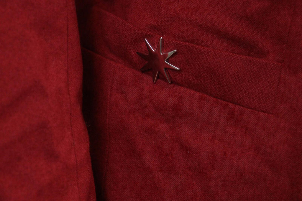LOVE MOSCHINO Red Long Sleeve Three Button Coat Blazer – Size US 6