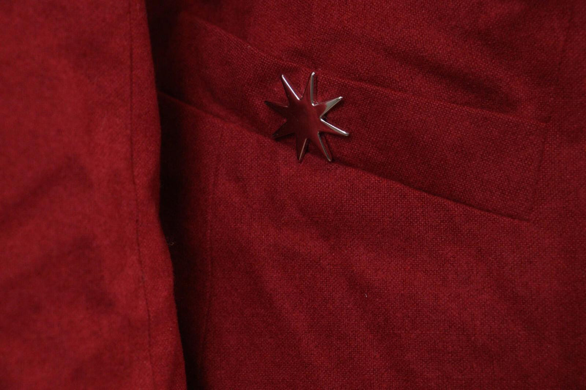 LOVE MOSCHINO Red Long Sleeve Three Button Coat Blazer – Size US 6