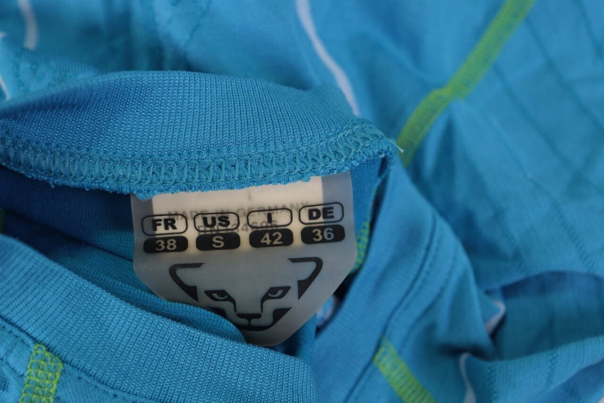 Dynafit Crew Neck Blue Big Logo Activewear Baselayer Shirt – Size S 42 – Used