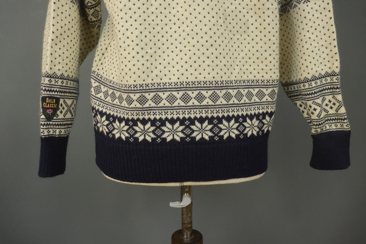 DALE OF NORWAY Multi Fair Isle Wool Knitted Button Front Ski Sweater – Size M