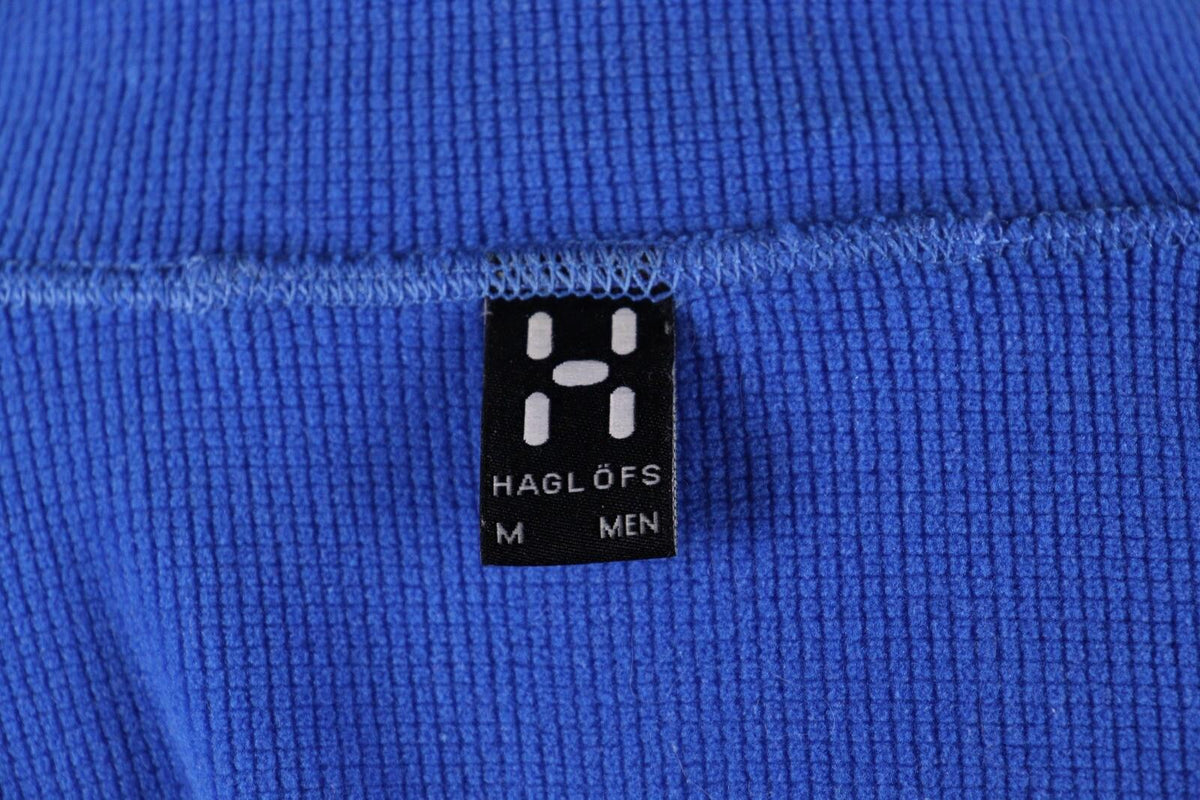 HAGLOFS Stem Full Zip Blue Fleece Hiking Sweater – Size M