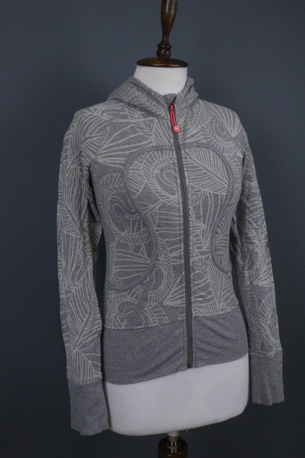 LULULEMON Gray Stretch Lightweight Full Zip Hoodie Track Jacket
