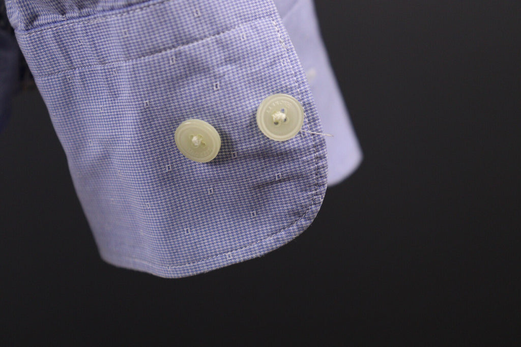 Hackett London Slim Fit Blue Long Sleeve Button Down Shirt – Size S