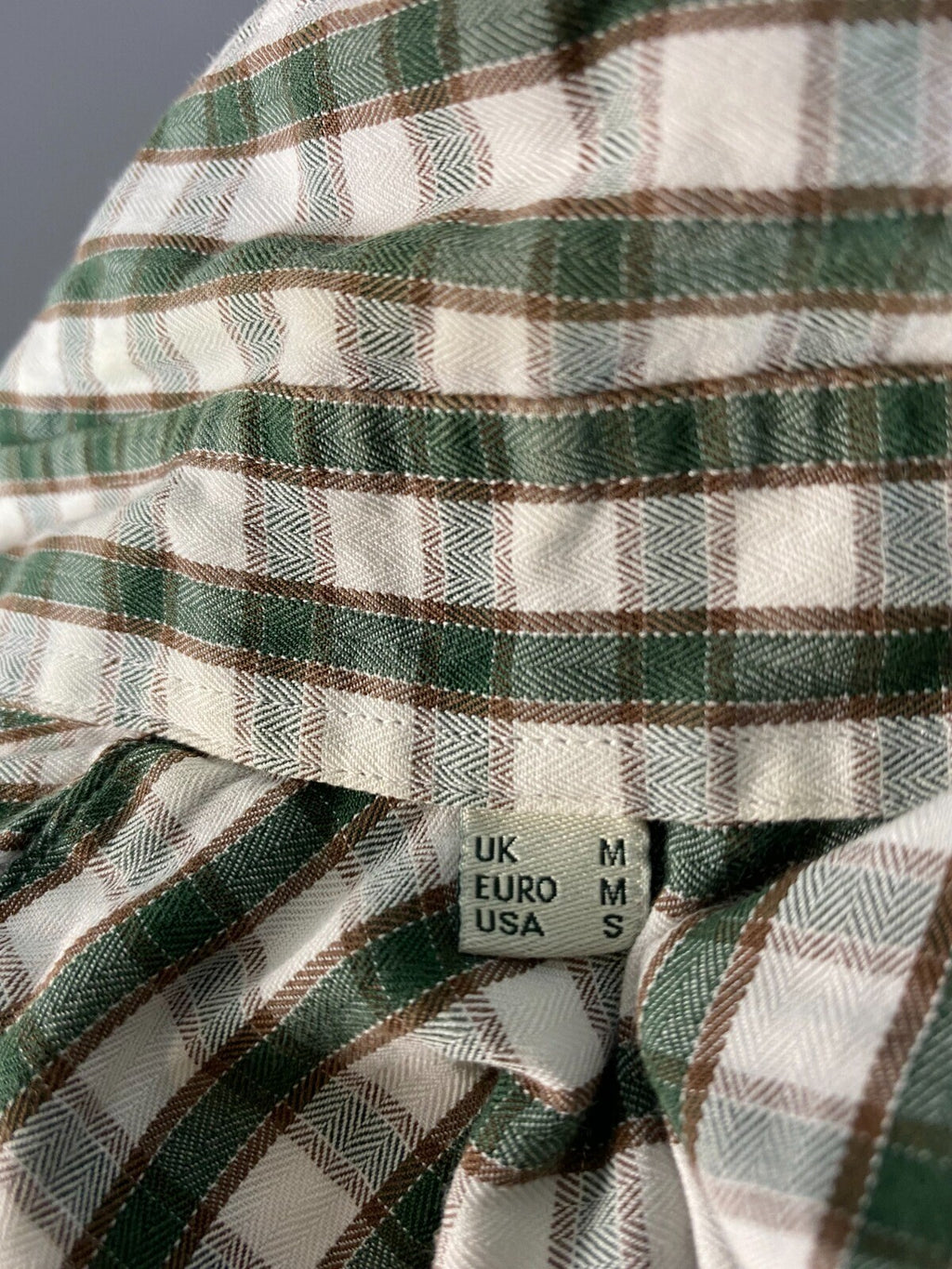 Barbour Sporting Green Check Button Down Shirt – Size US S / UK M