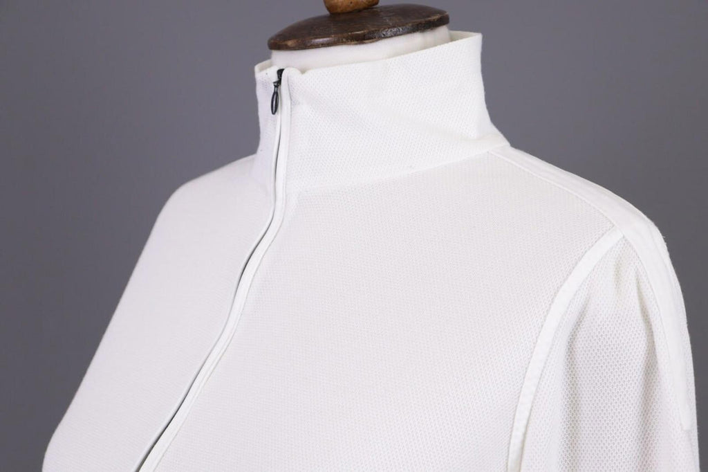 FRAUENSCHUH POLARTEC White 1/2 Zip Lightweight Fleece Top – Size XL